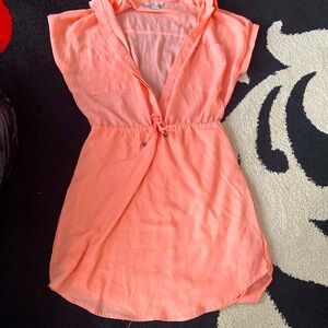 Sleeveless Button down collar dress